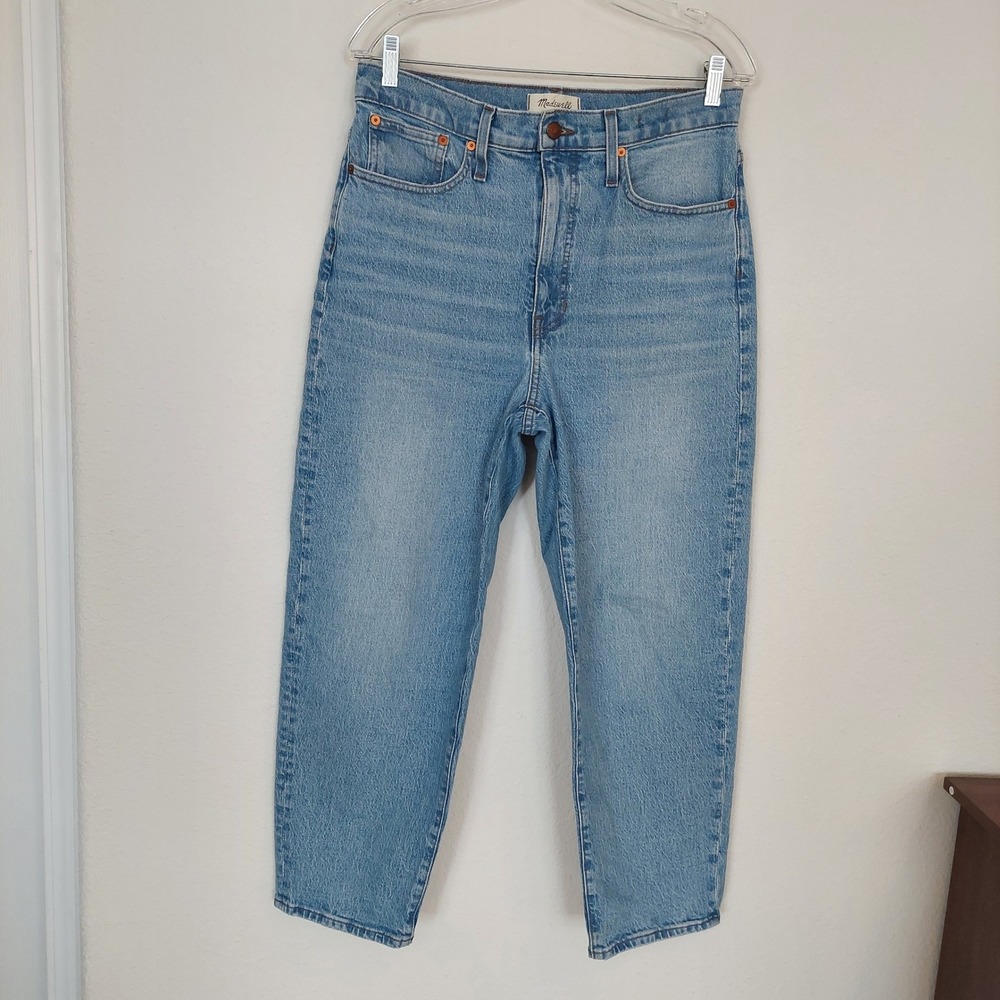 Madewell Balloon Jeans Light Wash Denim High Rise Size 29